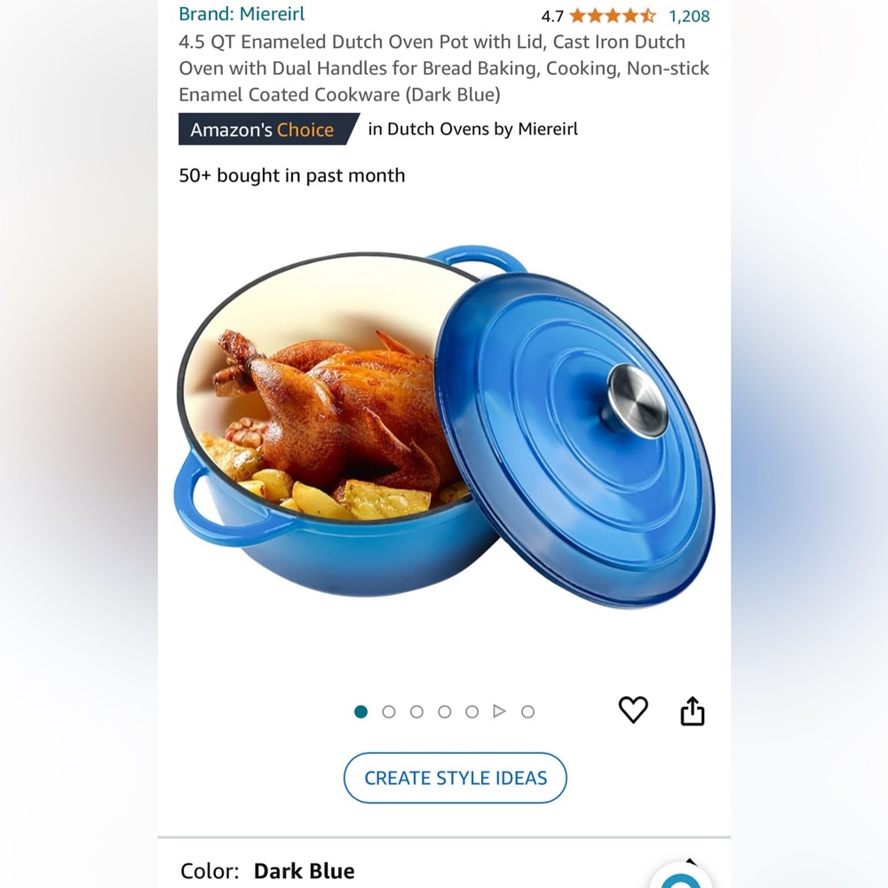 Brand new Amazon’s Choice Enameled 4.5 Quart Dutch Oven